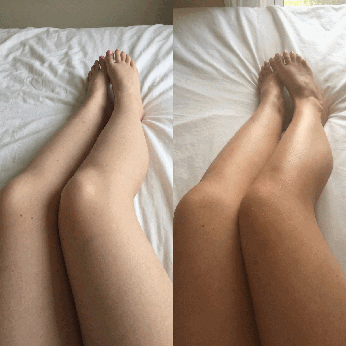 Customer tan progress